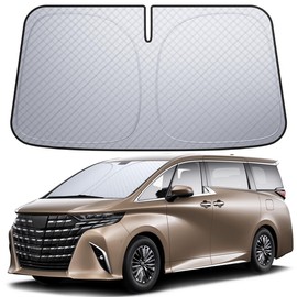 Lamicall Toyota Alphard/Vellfire 40 Series Windshield Sun Shade: Car Sun Shade, Car Windshield Sun Shade, Foldable Car Shade, Thermal Protection, UV Protection, UV Protection, UV Blocking, Front