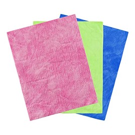 3 Pack Stamp Shammy Cleaning Suede Cloth Natural Stamp Cleaner for Cleaning Stamps Glass Mat Super Absorbent Towel Stamp Cleaning Cloth for Your Stamps and Craft Supplies 8" x 6"