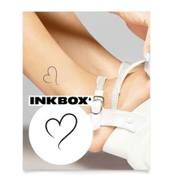 Inkbox Temporary Tattoos, Semi-Permanent Tattoo, One Premium Easy Long Lasting, Waterproof Temp Tattoo with For Now Ink - Lasts 1-2 Weeks, Heart Tattoo, Aorta, 2 x 2 in