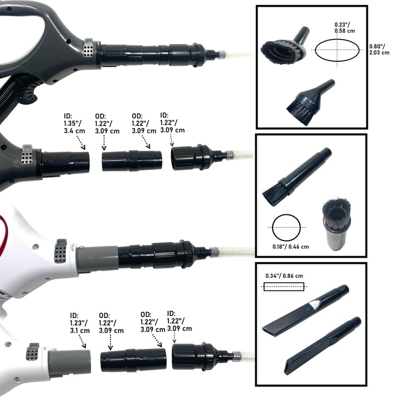 MaximalPower Mini/Micro Vacuum Attachment Tools 9-PC Cleaning & Detailing Kit