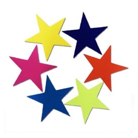 Dawoori Star-Shaped Markers for School PE & Physical Play (6-Piece Set) Sports Equipment