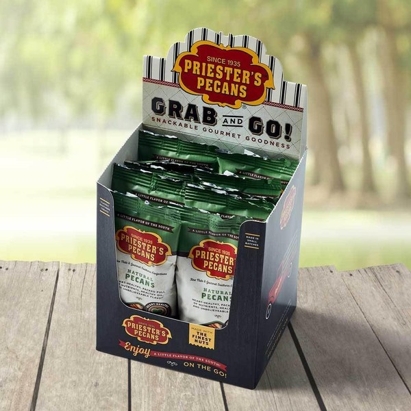 Priester's Premium Natural Pecan Snacking Packs - Heart-Healthy 1 oz