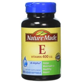 Nature Made Natural Vitamin E 400 IU Softgels, 180 ct