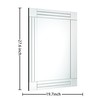 GOAND Decorative Wall Mirror Gorgeous Silver Mirror for bedrooms, bathrooms,