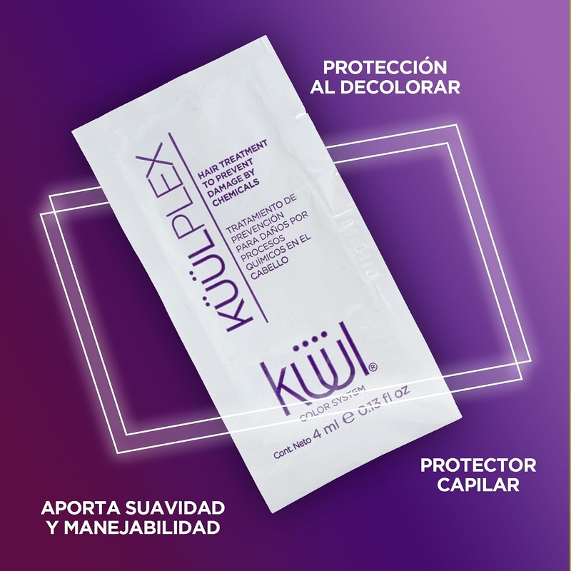 KÜÜL Plex Tratamiento Cabello Maltratado, Suavidad y Brillo 24 Sobres
