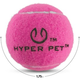 Hyper Pet MINI Tennis Balls for Dogs (Safe Dog Ball Tennis Balls for Exercise & Training) Interactive Toys work with Hyper Pet K9 Kannon MINI Dog Ball Launcher - 4 Pack Pink