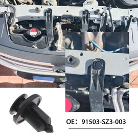 eMagTech 50 Pieces Front Rear Protection Body Bumper Trim Clip 91503-SZ3-003 Compatible with Accord Civic CR-V CR-Z Element Fit EV Insight Odyssey Prelude Pilot Ridgeline S2000