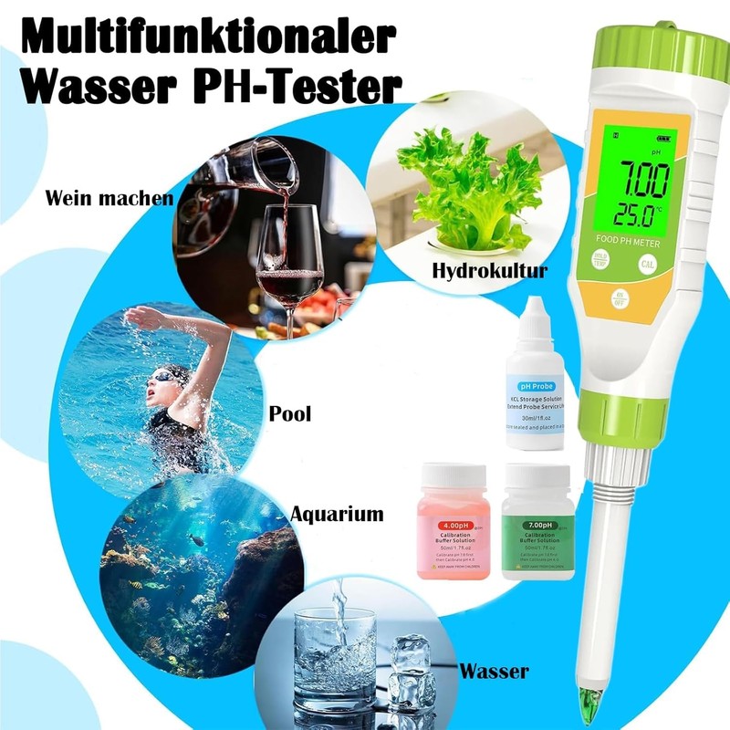 GISNPA Digital pH Meter for Food Hot sauce canned food