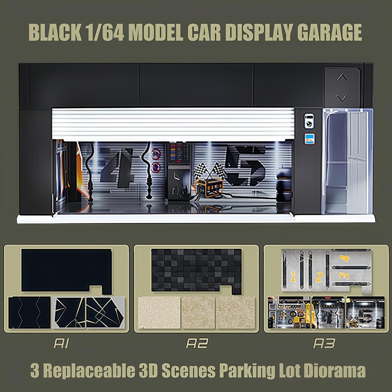 Storage for Hot Wheels 1/64 Scale Toy Car Display Case
