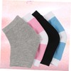 Beavorty Moisturizing Gel Heel Socks Open Toe Socks for Cracked