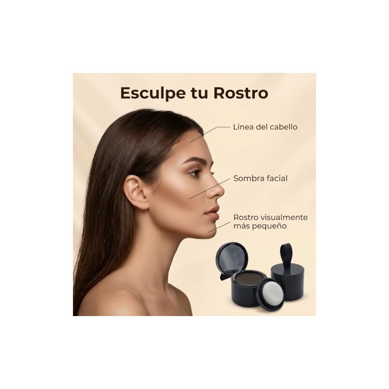 Corrector Polvo para Raíces del Cabello Hair Line Shadow, Marrón
