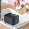 Richenda 2-in-1 Soap Dispenser with Sponge Holder-Dish Soap Dispenser for