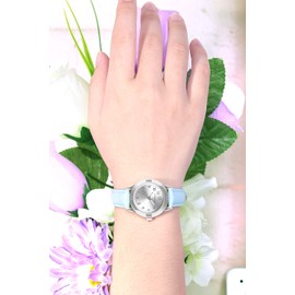 TUOTISI Women's Analog Watch with Leather Band, Japanese Quartz Movement, Waterproof up to 30m, 2 years battery life, Cute Design, Gift Watch