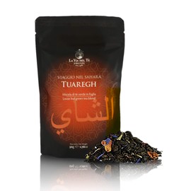 La Via del Te Tuaregh, Mint Tea, Chinese Loose-Leaf Green Tea in Pouch, 50g / 1.76oz (Pack of 2 Pieces)