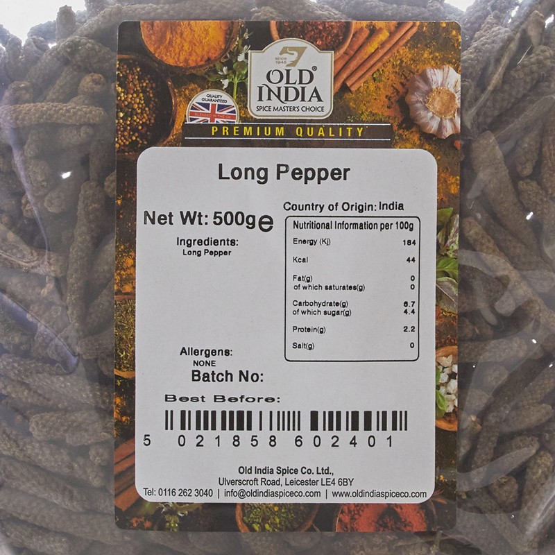 Old India Long Pepper 500g