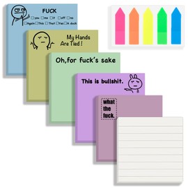 Sticky Notes 3x3 Self-Stick Notes Pads with 6 Bright Colors&5 Color Book Tap, Easy to Post for Office, Shool, Home, 7 Pads/Pack, 100 Sheets/Pad
