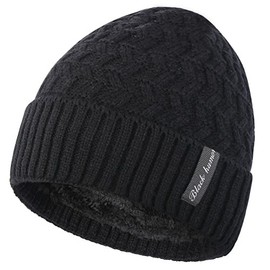 Novawo Winter Fleece Lined Beanie Hat Thick Skull Cap