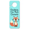 GRAPHICS & MORE Studying Do Not Disturb Fox with Glasses