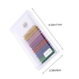 TOVINANNA Glitter Eyelashes Tinsel Lashes 6 Pairs False Lashes for Cosplay Flirty Exaggerated Look Random