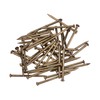sourcing map Small Tiny Brass Nails 1.5x25mm for DIY Wooden