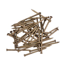 sourcing map Small Tiny Brass Nails 1.5x25mm for DIY Wooden Hardware Accessories 50pcs