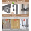 Broom Holder Over The Door-304 Stainless Steel Mop and Broom