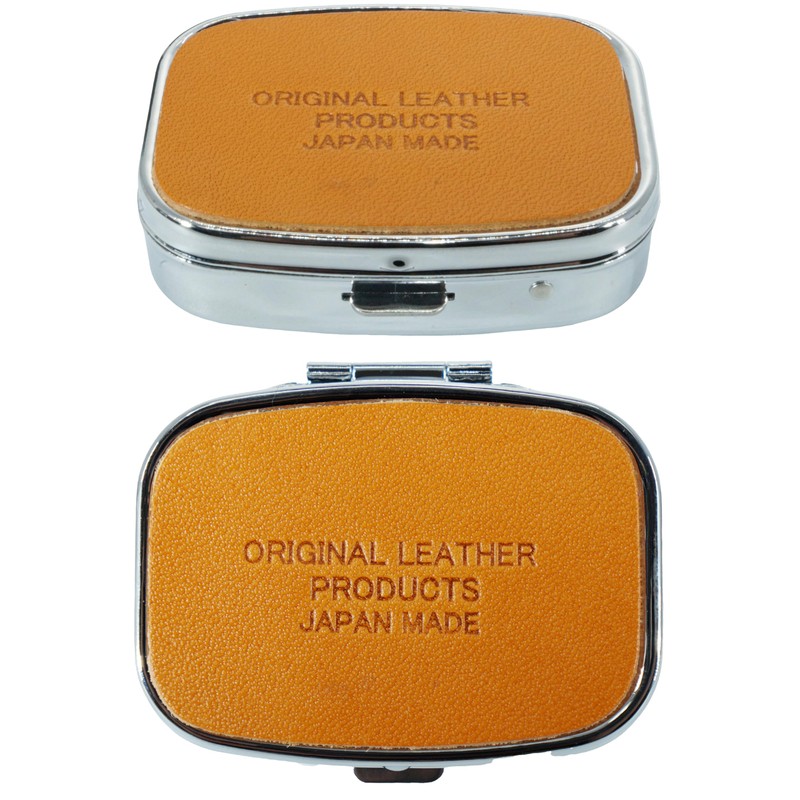 BlissLeather Made in Japan Luxury Pill Case, Personal Pill Organizer,