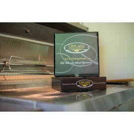 Grill Master Chef Apron: Chicago Steak Kitchen Accessories – Long Black Apron for Women and Men, Perfect for the Grilling Expert at Home, BBQ Cookout & Backyard Party