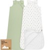 2-Pack Organic Sleep Sacks, 100% Cotton -Baby Sleeping Sack, Wearable