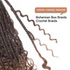 Goddess Box Braids Crochet Hair With Curly Ends 16 Inch