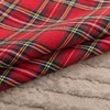 FATCAT Set of 4 Scottish Decorative Cushion Covers, RedTartan Check