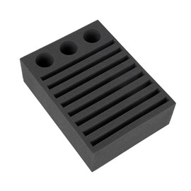 wamovo Plate Holder Cutlery Holder 8 Slots Made of Special Foam Black for Motorhome Caravan