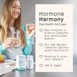 Effektiver Inositol Komplex für Frauen - Myo-Inositol & D-Chiro-Inositol + Folsäure - Hormonelles Gleichgewicht & Kinderwunsch, PCOS & Insulinresistenz, 60 Kapseln