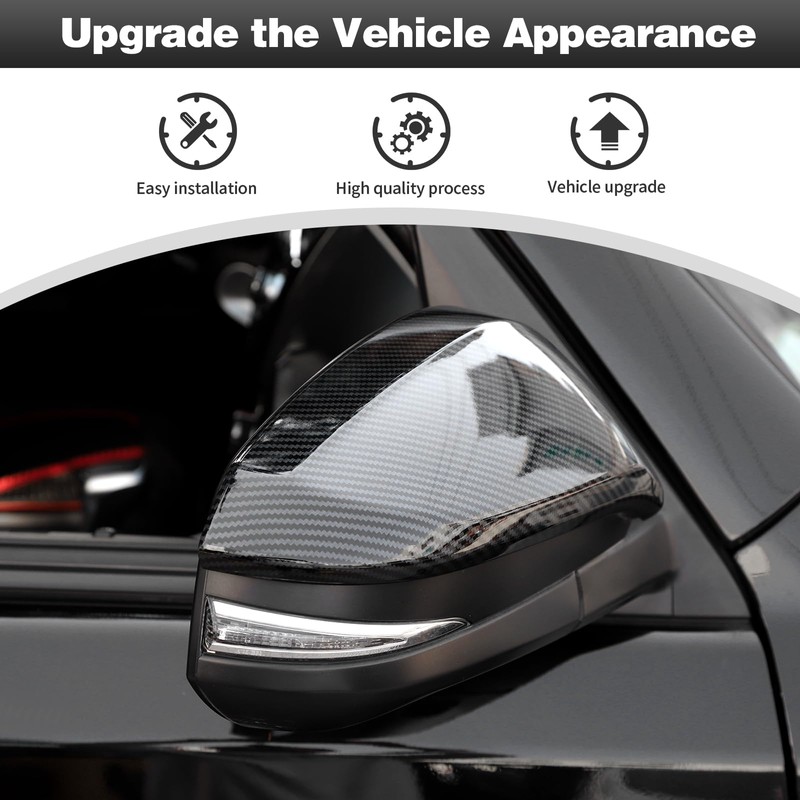 CheroCar for 4runner Side Mirror Covers Mirror Caps Compatible with