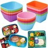 Silicone Bento Lunch Box Dividers 3 Shapes of Standard Round