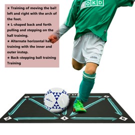 Senston Football Training Mat for Indoor Training Silent Non-slip Mats
