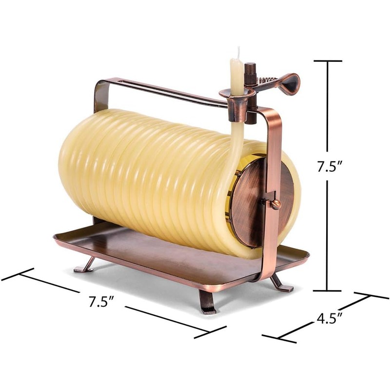 Candle by the Hour 80-Hour Horizontal Candle, Eco-friendly Natural Beeswax