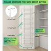 Mefirt White 12 Inch Wide Narrow Over The Door Pantry