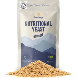 Twinbergs Organic Non Fortified Nutritional Yeast Flakes 100g - Vegan Cheese with Umami Taste - Nooch Seasoning for Pizza, Hummus, Tofu, Tempeh - Inactive Yeast Rich in B Vitamins, Iron, Protein