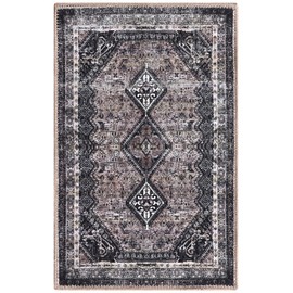 Keen Home Design 2x3 Rug - Machine Washable Entry Rug with Non-Slip Backing, Ideal for Enteryway, Kitchen, Bathroom, Laundry Room - Vintage, Easy Clean, Durable, Low Pile Rug - (2' x 3')