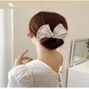 여자의 활 모양의 머리핀 장치 사랑스러운 헤어 롤빵 스타일링 도구