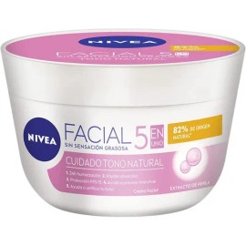 Nivea Crema Facial Aclarante e Hidratante 5 en 1 con FPS 15, Todo Tipo de Piel                                                                        