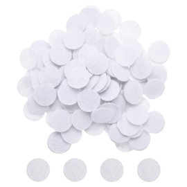 HARFINGTON 500pcs Round Felt Circles, 10mm 3/8" Pre Cut Felt Craft Pads Non-Woven Mini Felt Fabric Circles for DIY Sewing Handcraft Cut Projects Craft Finishing, White