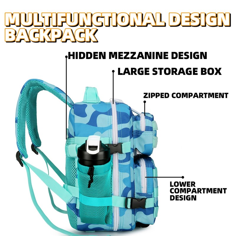 HongXingHai 9L Tactical Assault Backpack Gym Backpack Hiking Travel Backpack