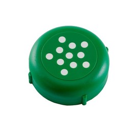 Revolutionary New 6-8 OZ Plastic Cheese Shaker Lids 1 Dozen. Rust Proof! (Green)
