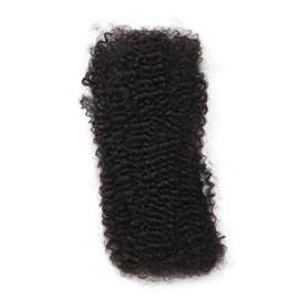 Natural Raw Human Hair Afro Kinky Curly Bulk Hair For Mini Braiding Twists, Dreadlock Extensions Crochet 100% Real Human Hair for Repair Locs, Afro Kinky Bulk, Micro Twist for Black Woman (14inch)