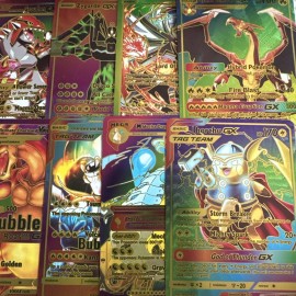 Pokémon Mixed Lot Of 10 Total Multi Color Foil Fan Art  NM