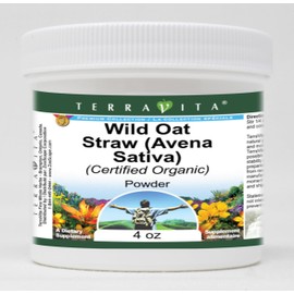 Wild Oat Straw (Avena Sativa) (Certified Organic) Powder (4 oz, ZIN: 518610) - 2 Pack