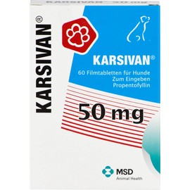 Karsivan 50 mg for senior dogs (60 tablets) more vitality and joie de vivre in old age