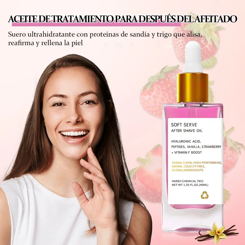 Aceite Para Después Del Afeitado Aroma A Fresa Y Vainilla